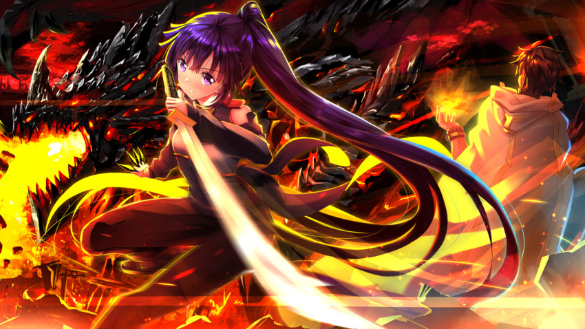 akatsuki, shiroe, and deathwing (warcraft and 2 more) drawn by swordsouls