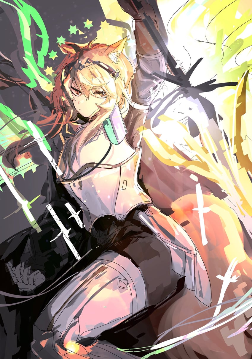 nearl and nearl the radiant knight (arknights) drawn by renka_(renxka)