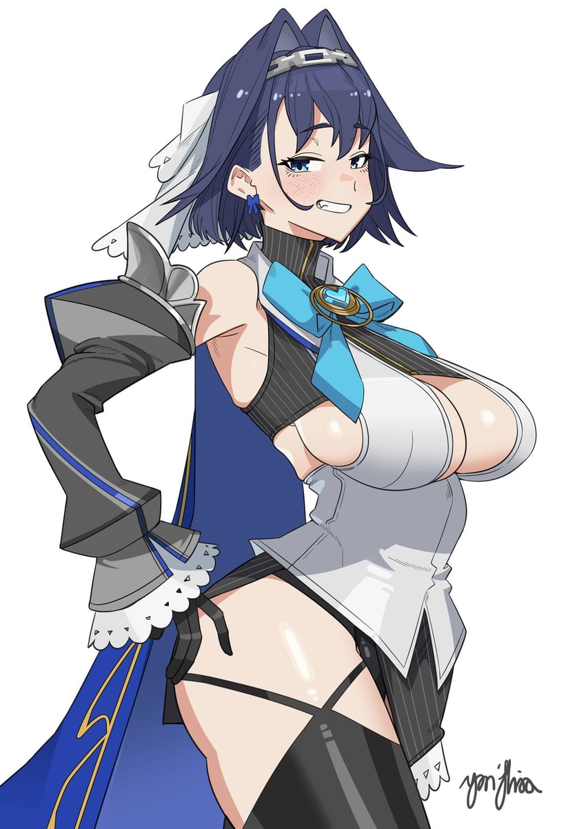 ouro kronii (hololive and 1 more) drawn by yan_jhia