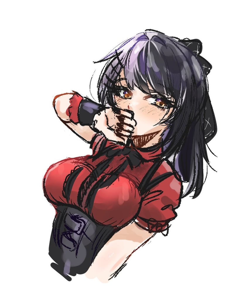 shiori novella (hololive and 1 more) drawn by penguin_stamp