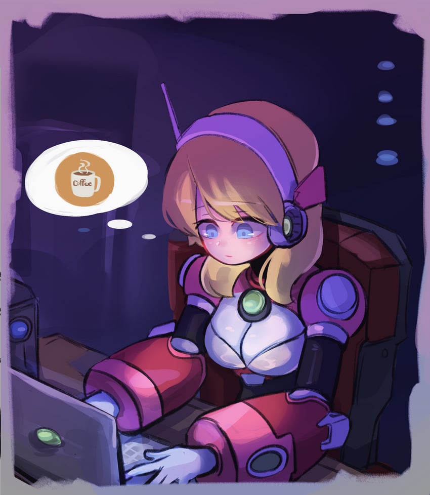 alia (mega man and 1 more) drawn by hwaryeok