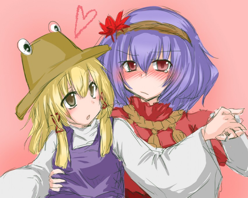 moriya suwako and yasaka kanako (touhou) drawn by monrooru