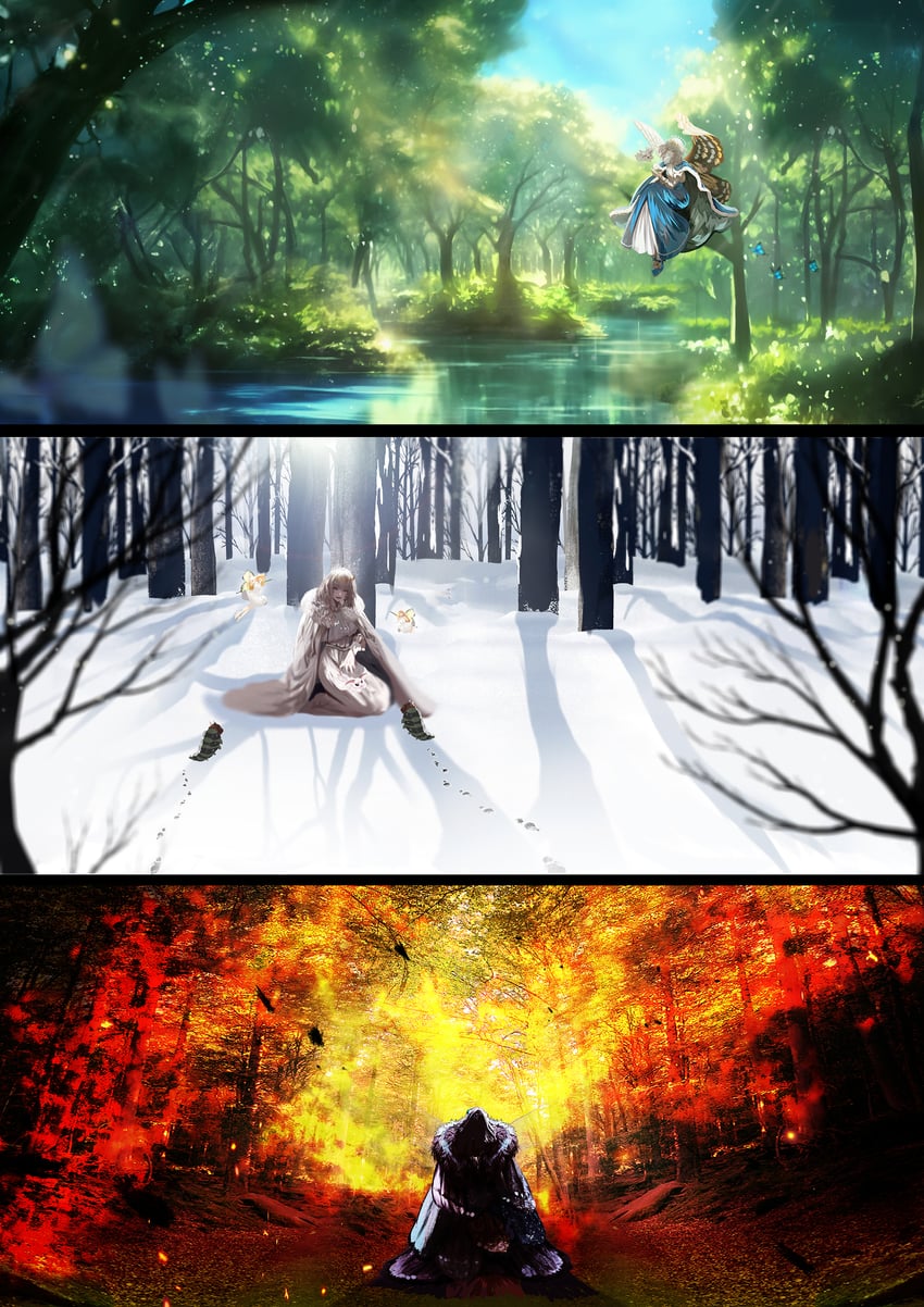 oberon and blanca (fate and 1 more) drawn by antinese