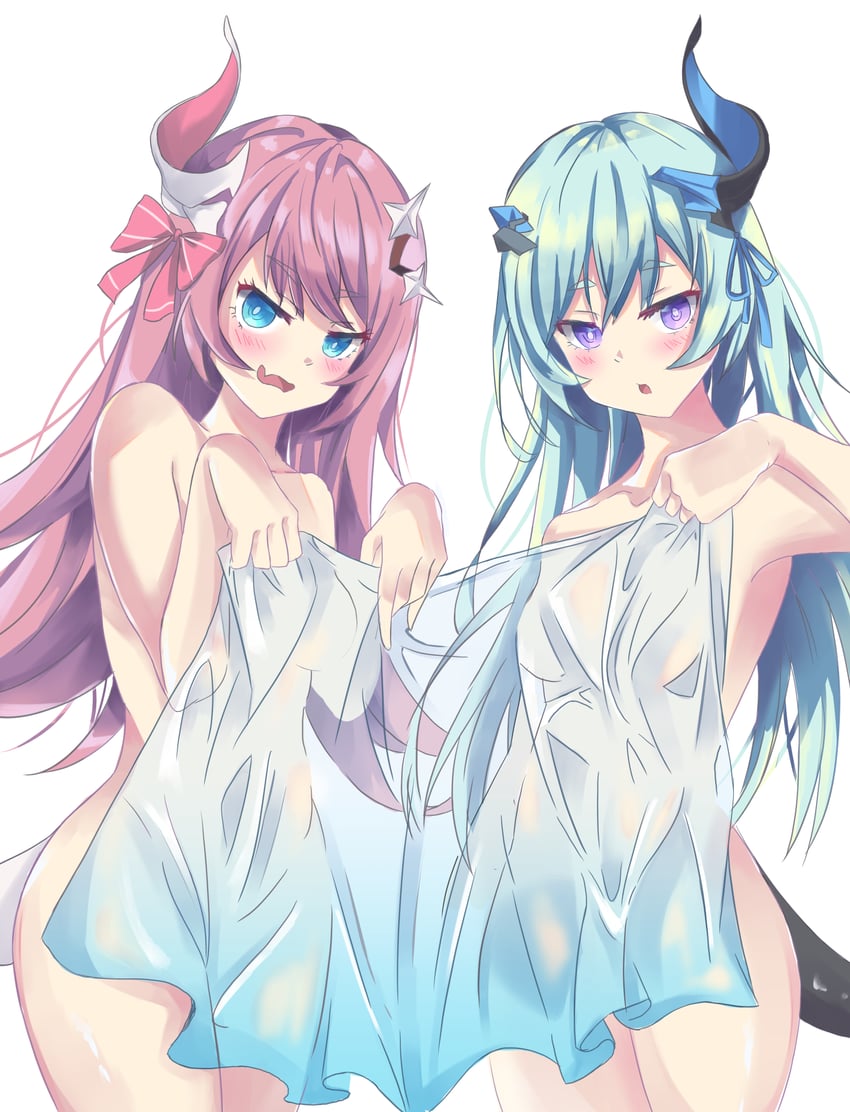 rozaliya olenyeva and liliya olenyeva (honkai and 1 more) drawn by patpang
