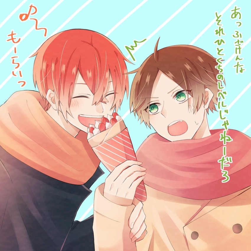 aho no sakata and uratanuki (urashimasakatasen) drawn by asamoya_1225