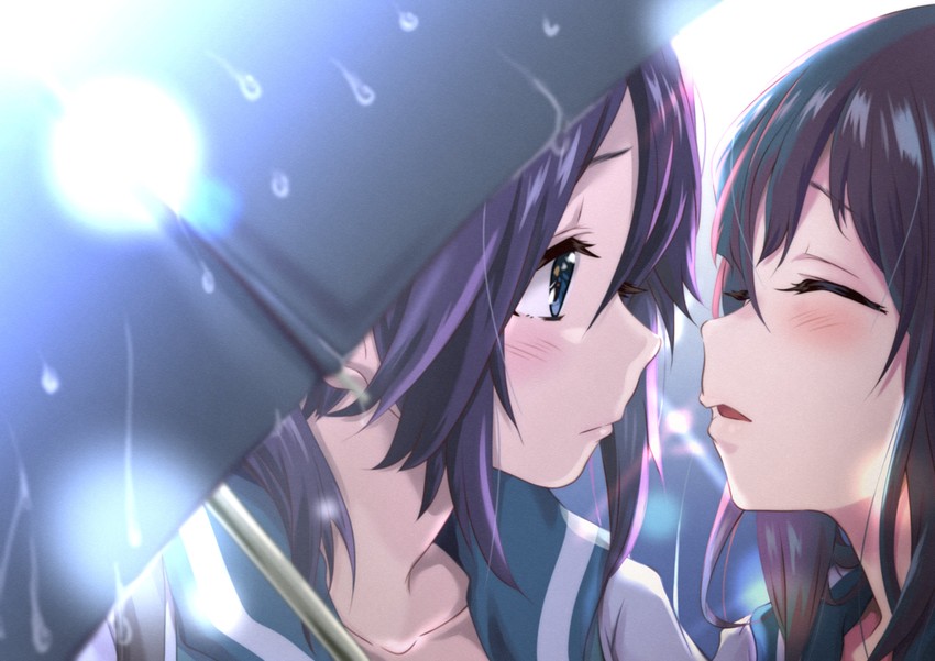 yoroizuka mizore and kasaki nozomi (hibike! euphonium and 1 more) drawn by kurumiyasan_ns
