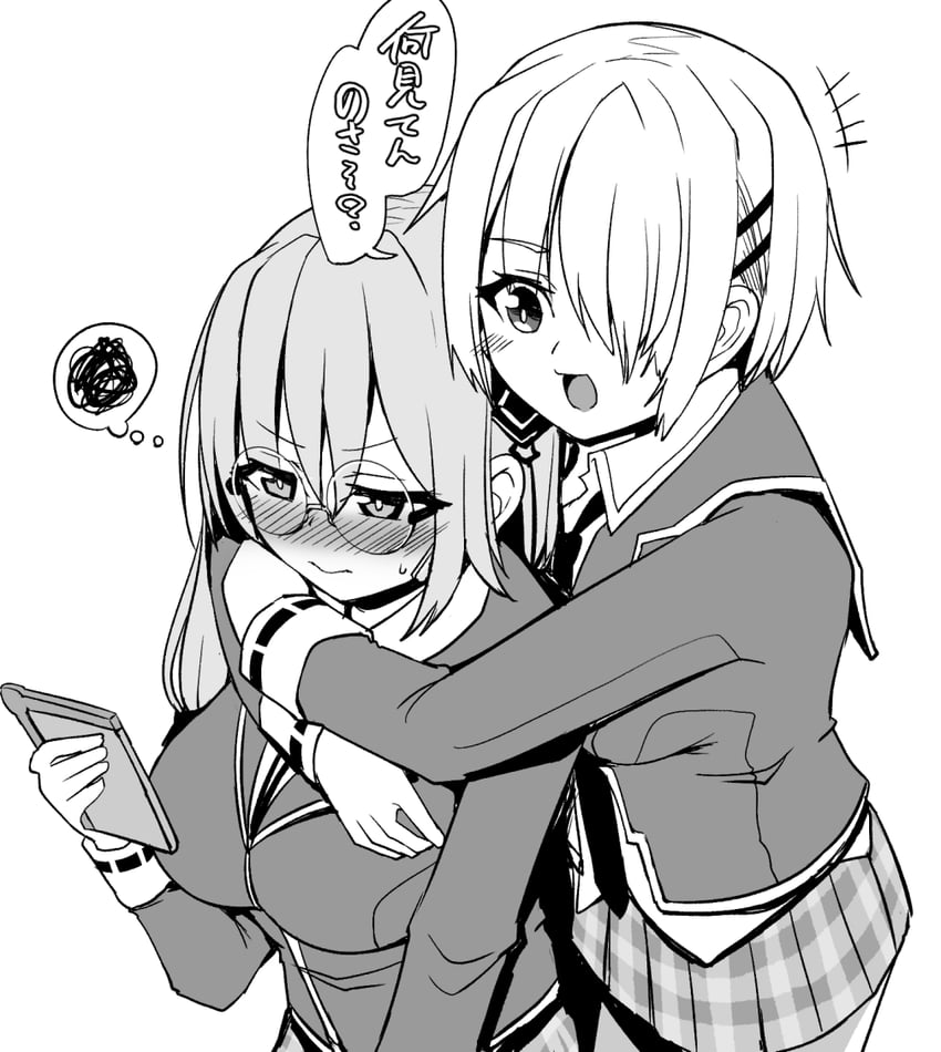 kayamori ruka and izumi yuki (heaven burns red) drawn by kenpi_(hs-totyu)