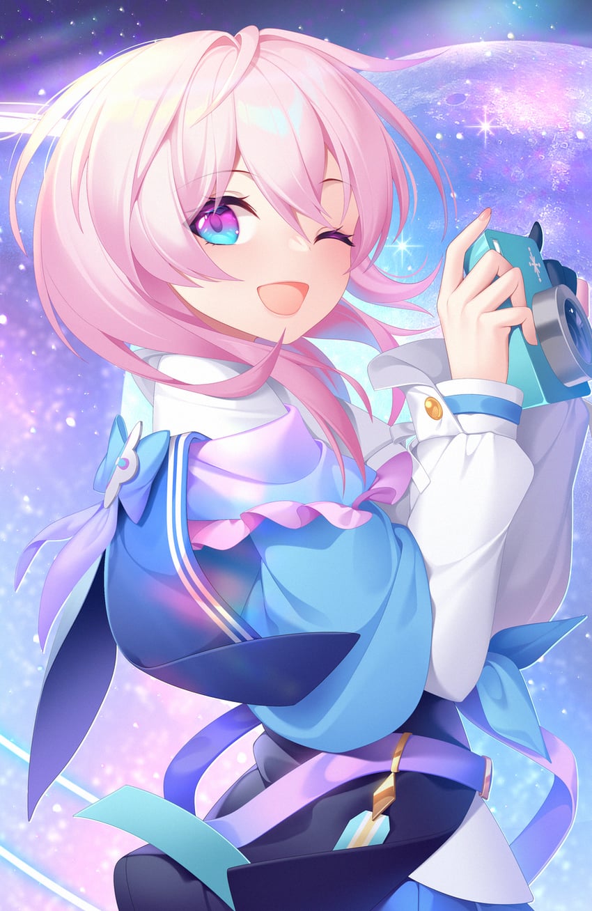 march 7th (honkai and 1 more) drawn by minzieart