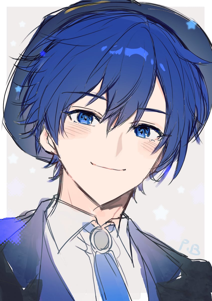 kaito and kamishiro rui (vocaloid and 1 more) drawn by panprika