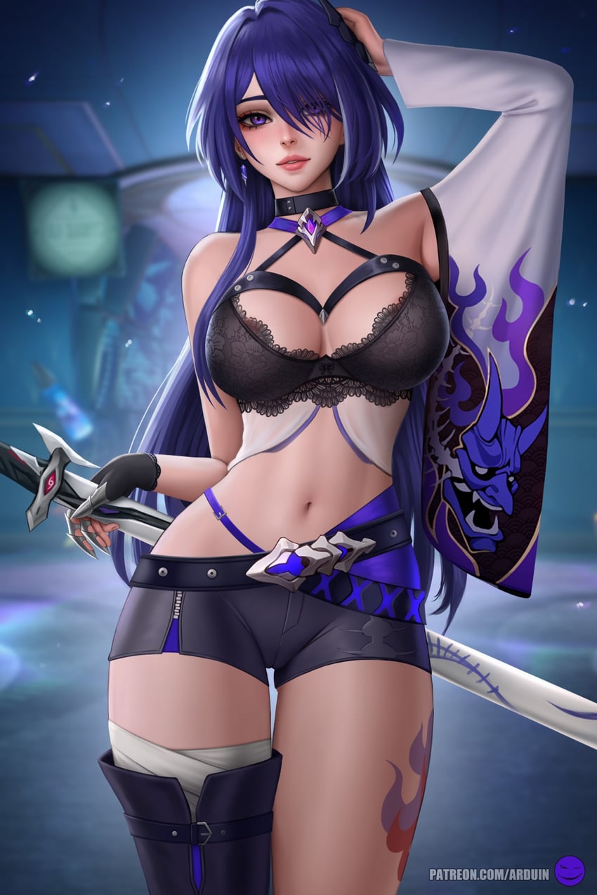 acheron (honkai and 1 more) drawn by arduin_(arduin_art)