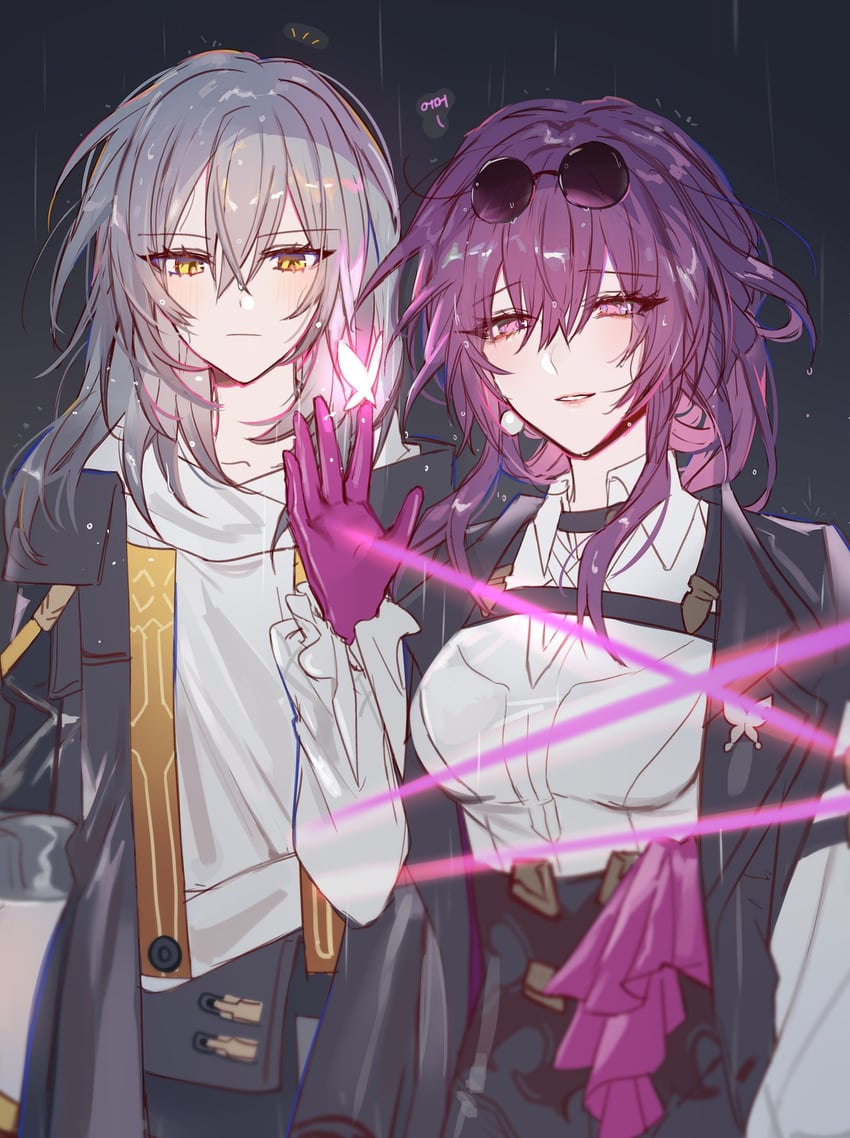 trailblazer, stelle, and kafka (honkai and 1 more) drawn by sp0i0ppp