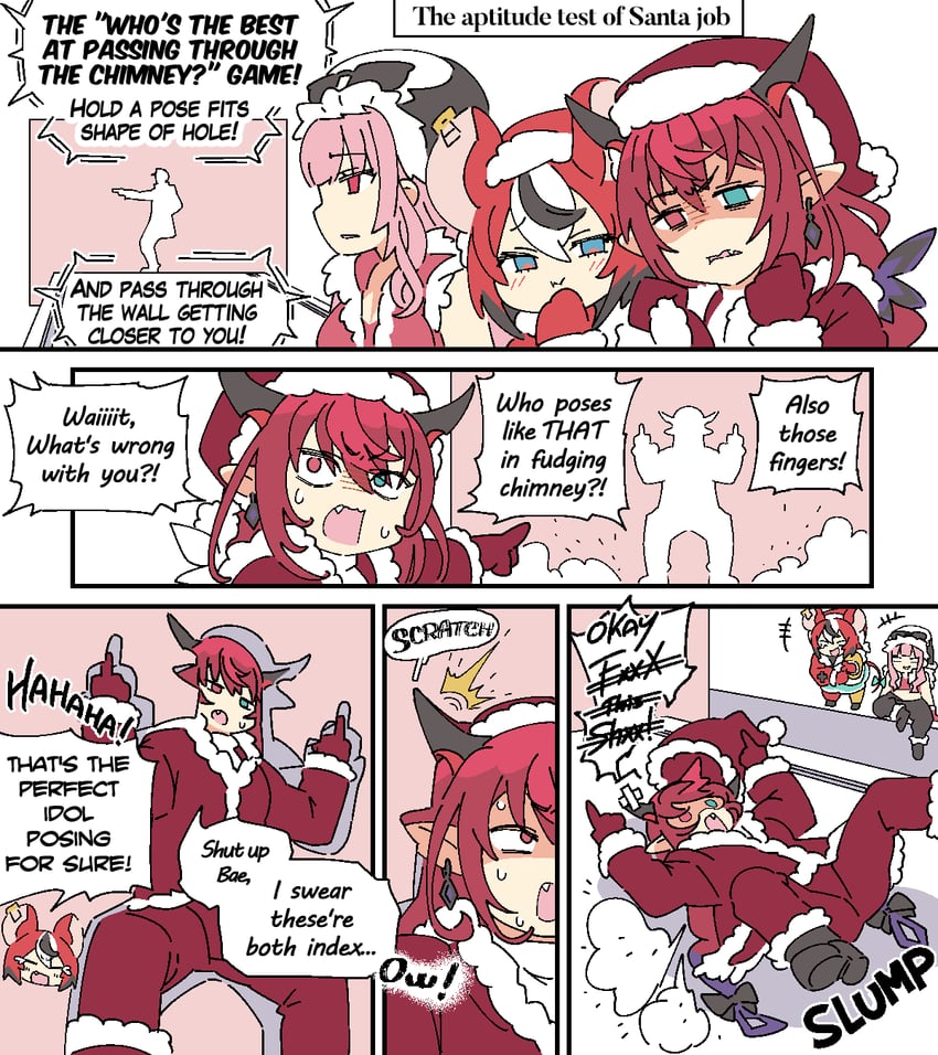 mori calliope, hakos baelz, and irys (hololive and 2 more) drawn by tataki_tuna