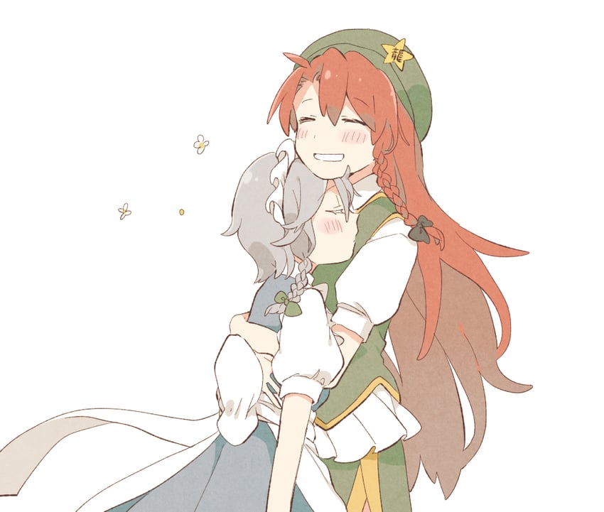 izayoi sakuya and hong meiling (touhou) drawn by citrus_(place)