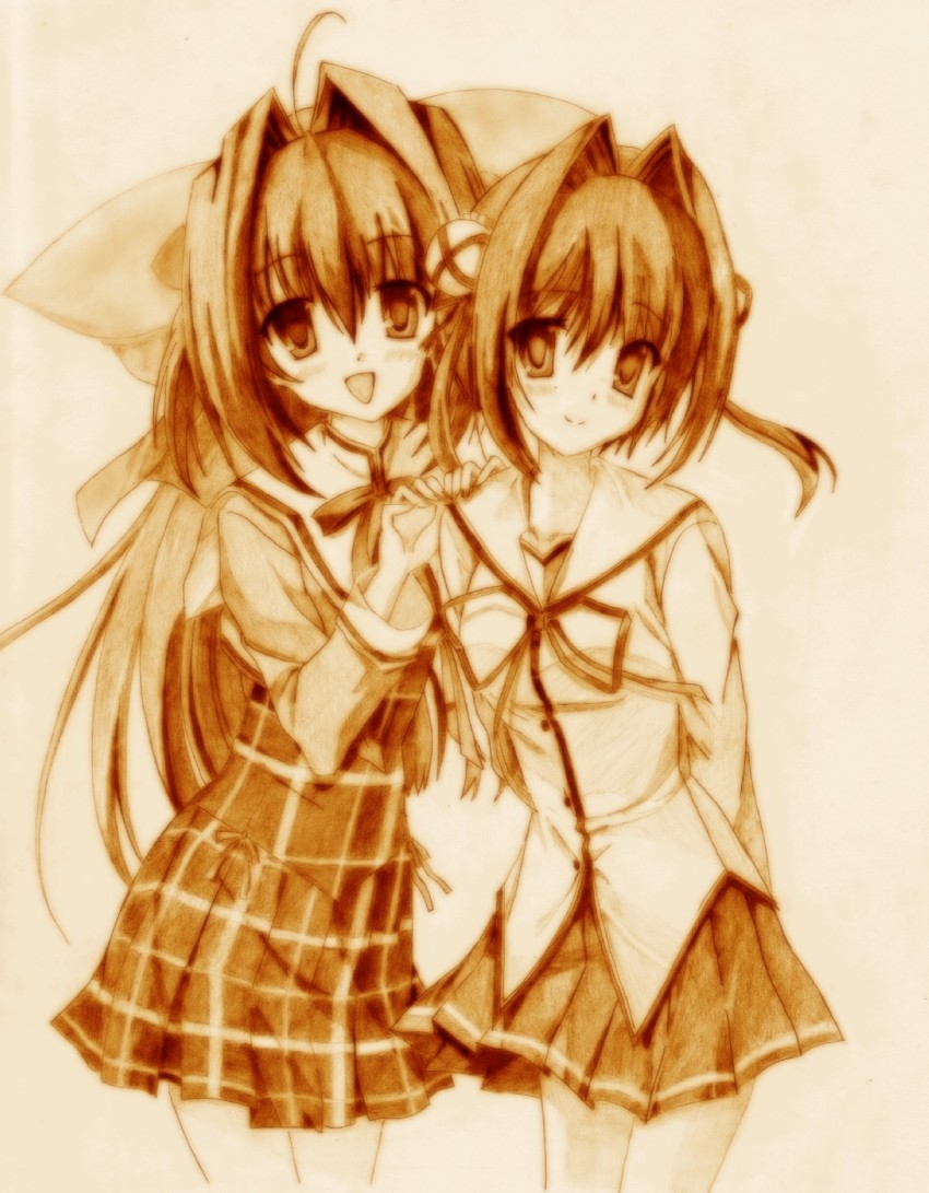 asakura otome and asakura yume (da capo and 1 more) drawn by datougodees