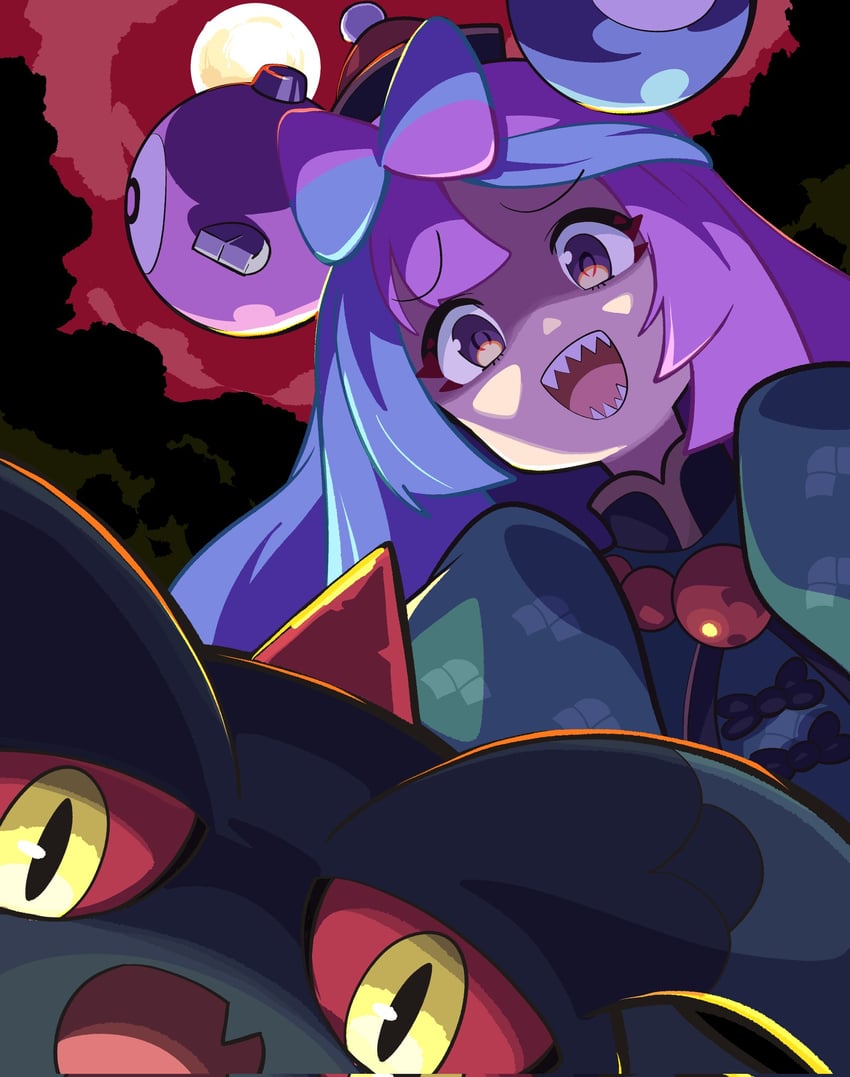 flutter mane and iono (pokemon and 1 more) drawn by poyo_party