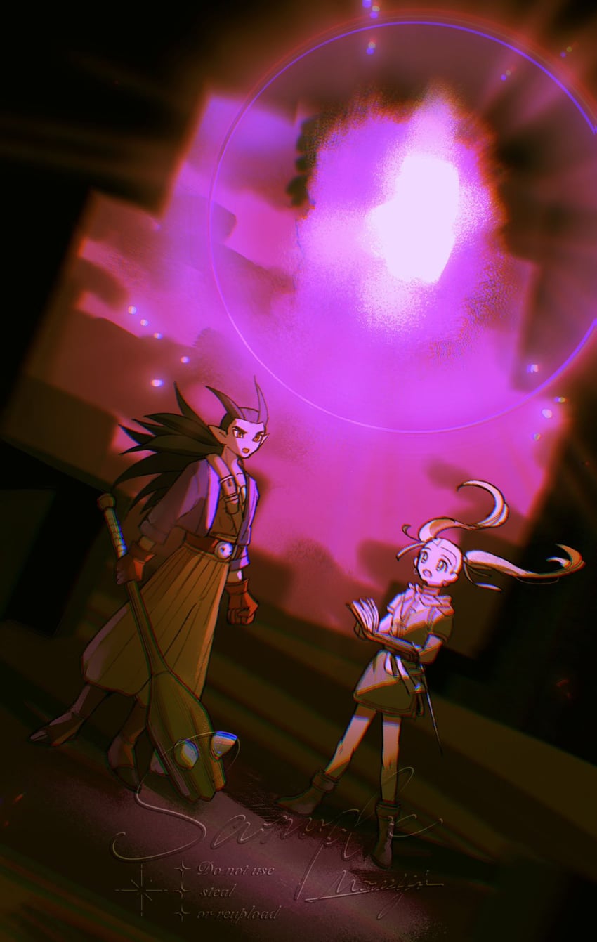 sidoh and female builder (dragon quest and 1 more) drawn by mouyi