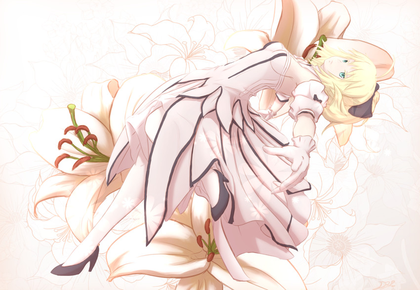 artoria pendragon and saber lily (fate and 3 more) drawn by drako9