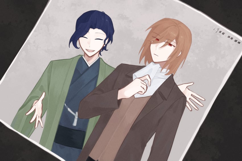 harada mutei and utsugi rangiri (saibou shinkyoku) drawn by yadeliya_hai