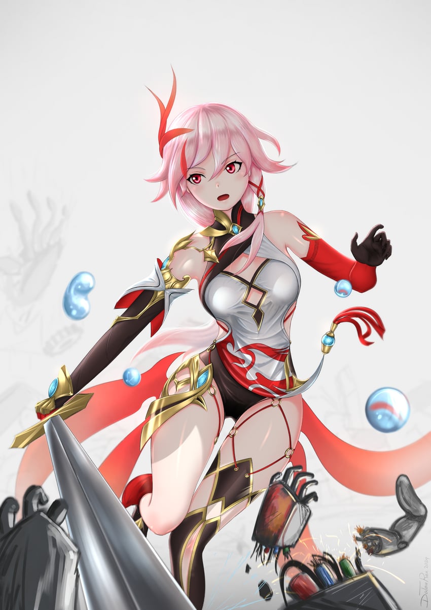 fu hua (honkai and 1 more) drawn by datearex