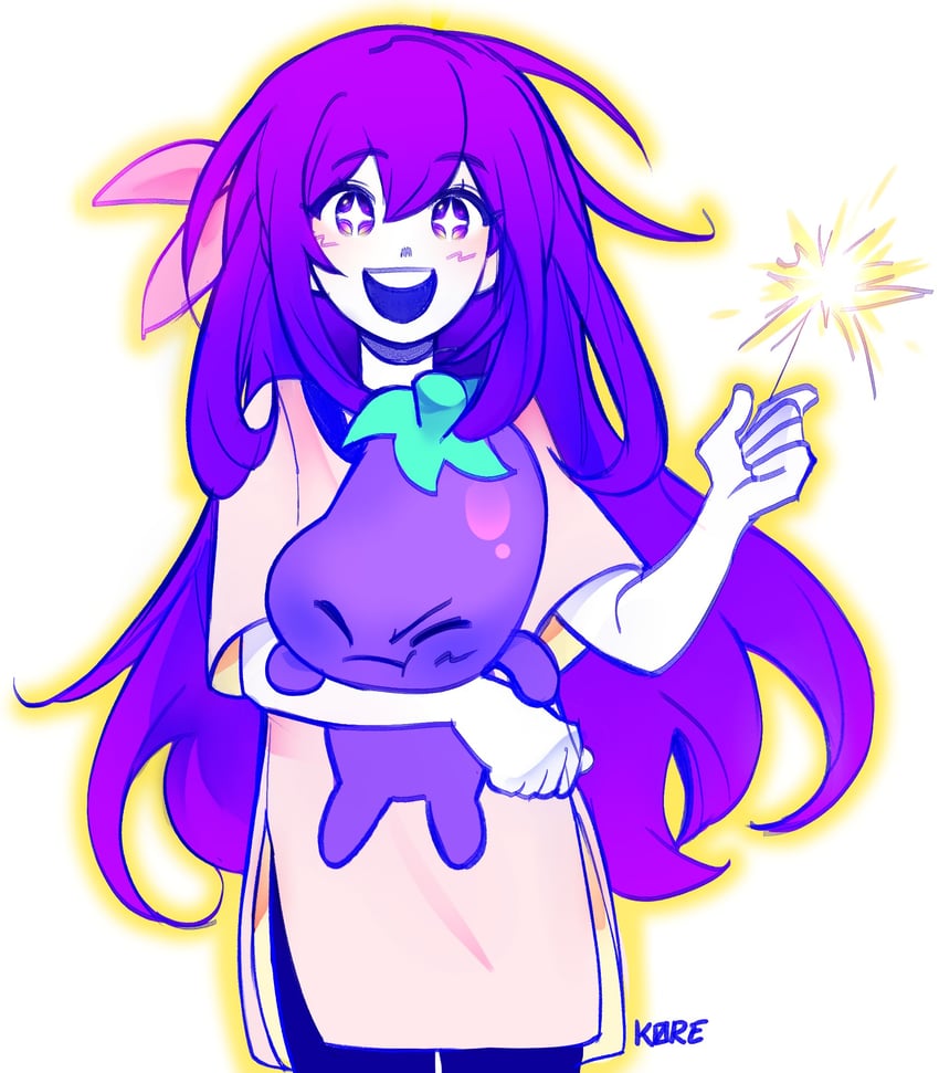 aubrey and mr. plantegg (omori) drawn by k0re_drawings
