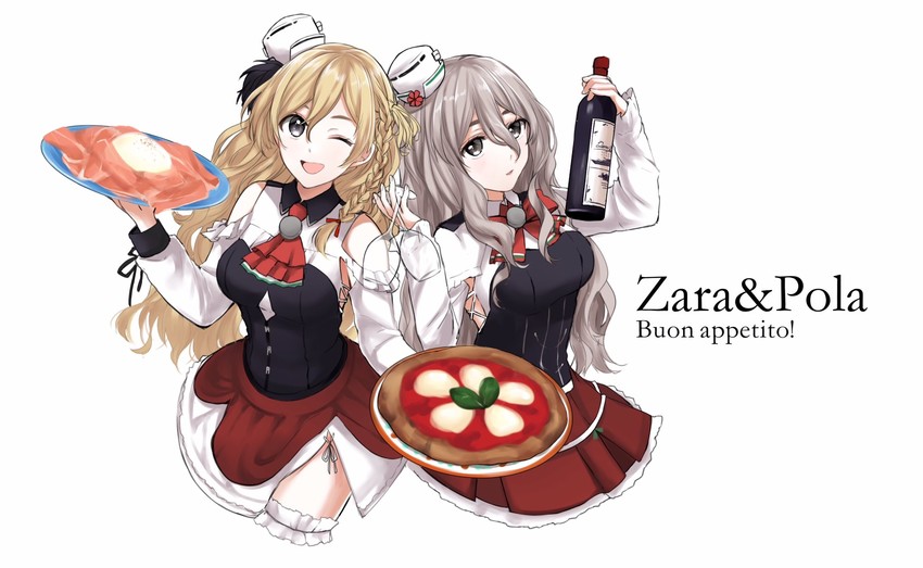pola, zara, and zara due (kantai collection) drawn by morinaga_miki