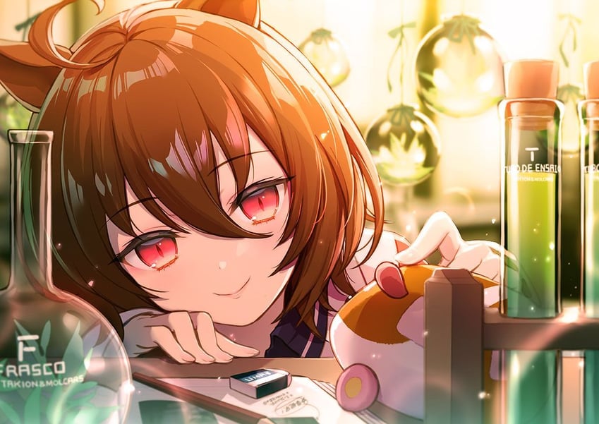 agnes tachyon and potato (umamusume and 1 more) drawn by patori