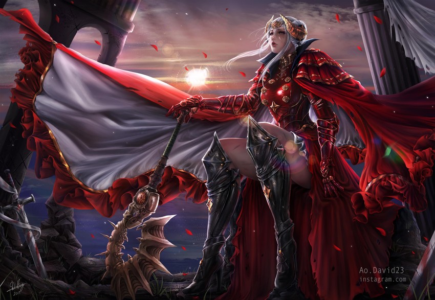 edelgard von hresvelg (fire emblem and 1 more) drawn by aodavid23