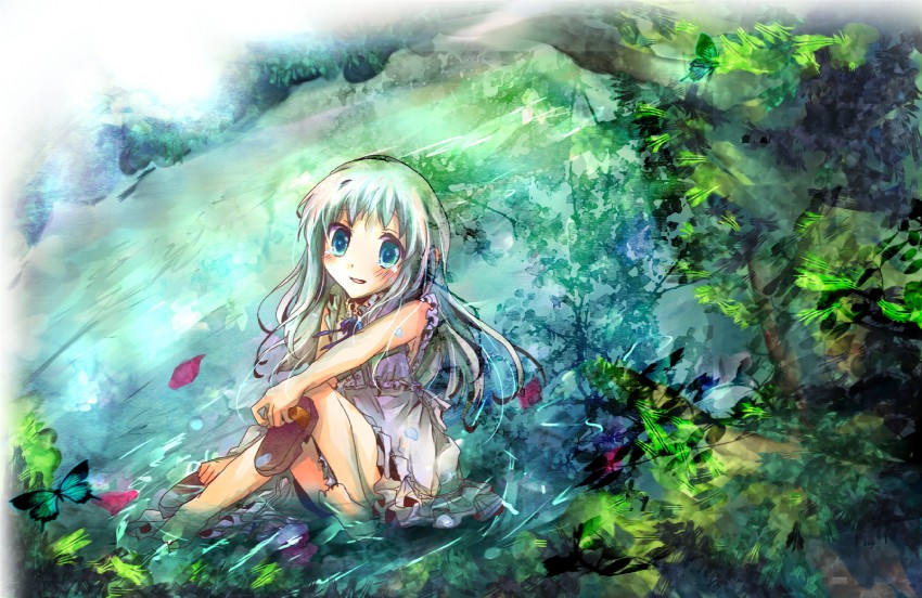 honma meiko (ano hi mita hana no namae wo bokutachi wa mada shiranai.) drawn by kasuga_marimo