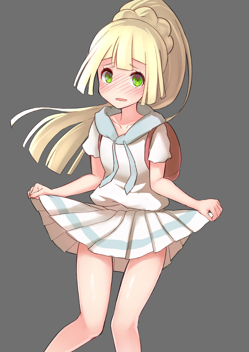 lillie (pokemon and 1 more) drawn by orihiro0614
