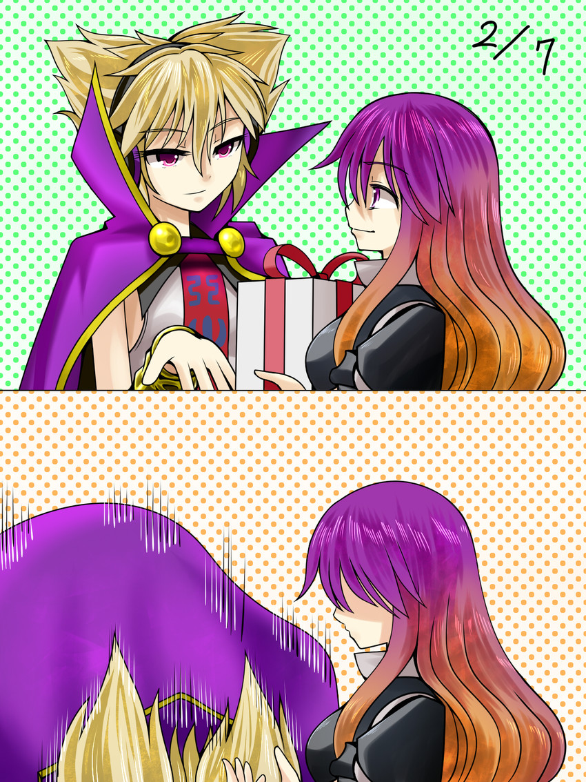 hijiri byakuren and toyosatomimi no miko (touhou) drawn by azuki_(azuki_shot)