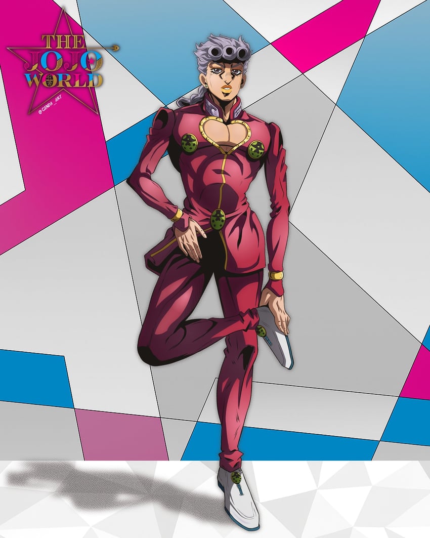 giorno giovanna (jojo no kimyou na bouken and 1 more) drawn by genda_art