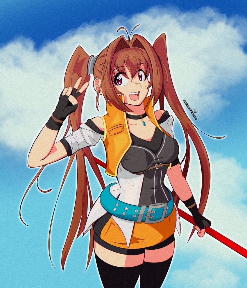 estelle bright (eiyuu densetsu and 3 more) drawn by drewprints