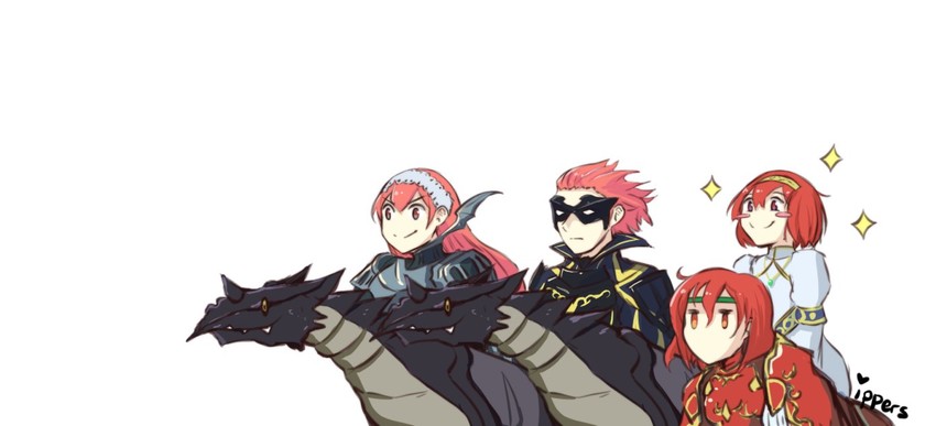 minerva, cherche, maria, and gerome (fire emblem and 2 more) drawn by ippers
