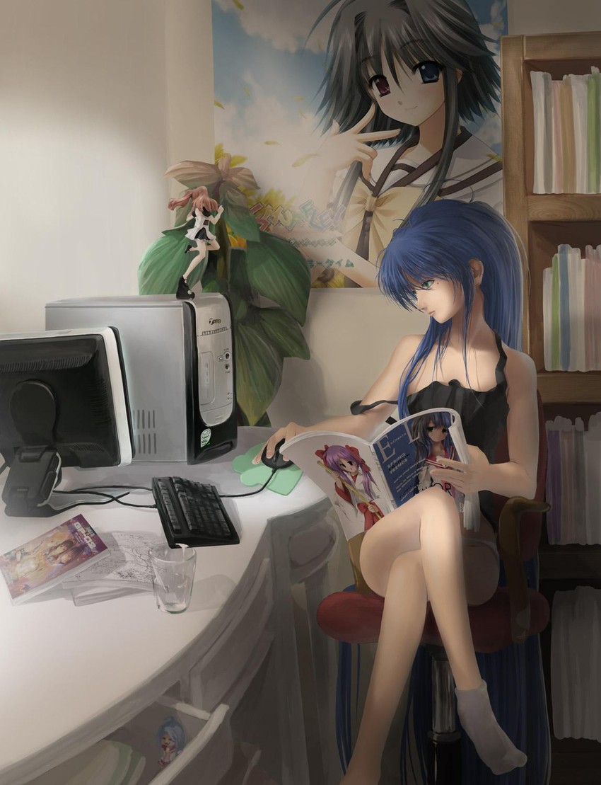 izumi konata, asahina mikuru, and mayumi thyme (suzumiya haruhi no yuuutsu and 2 more)