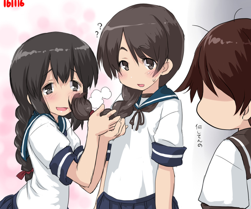 shikinami, isonami, and uranami (kantai collection) drawn by dd_(ijigendd)