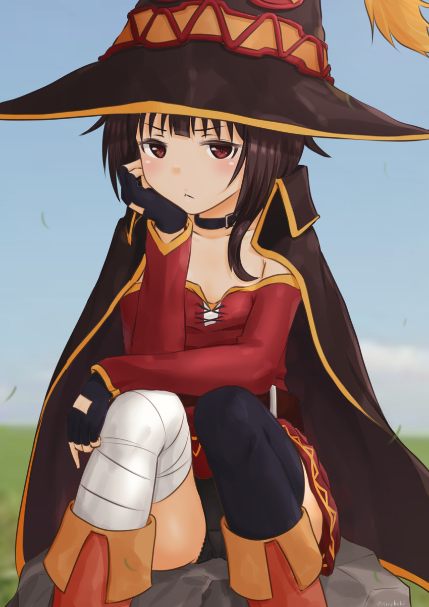 megumin (kono subarashii sekai ni shukufuku wo!) drawn by sirokohi