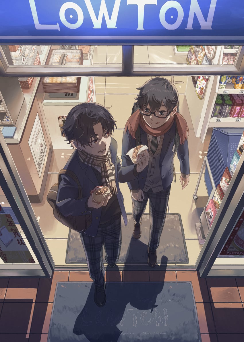 orimotou hajime and nikaido yuuji (original and 1 more) drawn by mi_(pic52pic)
