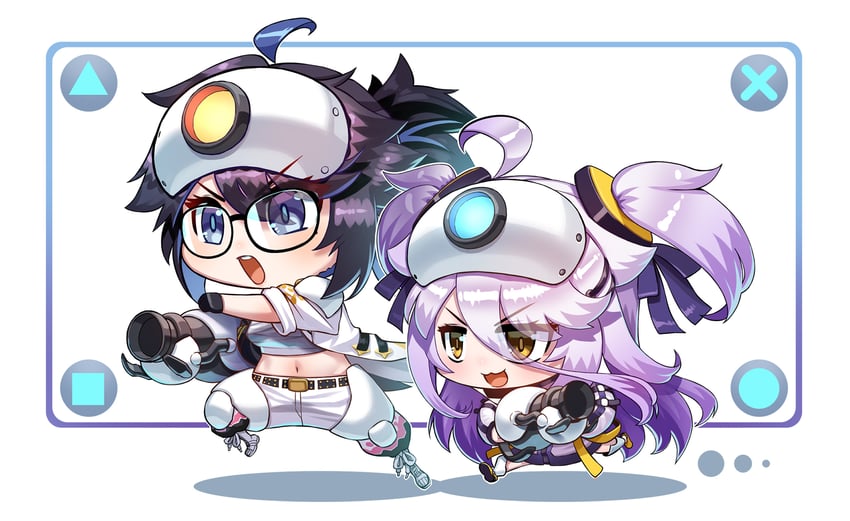 kson, henya the genius, souchou, atlas, and p-body (vshojo and 2 more) drawn by agustinus