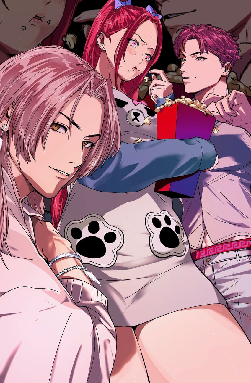 mira, abby, and romance (kpop demon hunters) drawn by amikoiiko