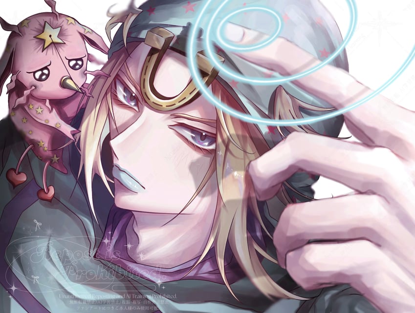 johnny joestar, tusk, and tusk act1 (jojo no kimyou na bouken and 1 more) drawn by y_u_a_k