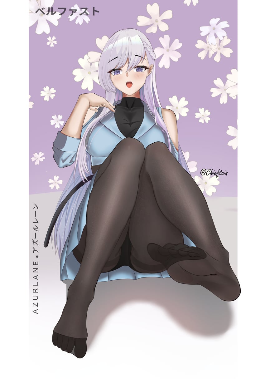 belfast (azur lane) drawn by chieftain_art13