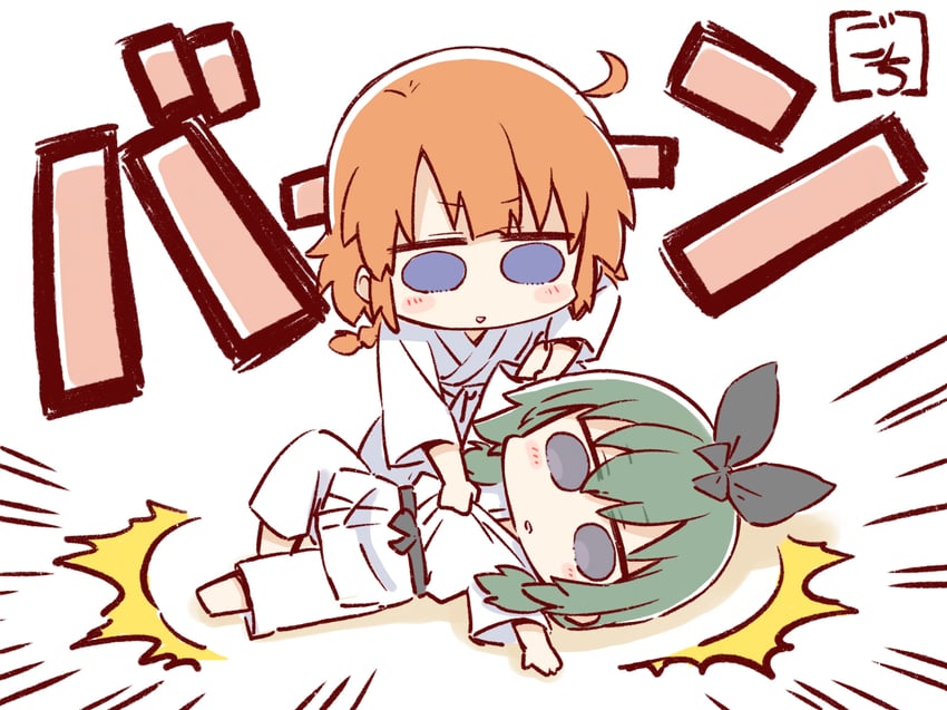 futagawa fumi and yamanashi hibari (assault lily) drawn by gochisousama_(tanin050)