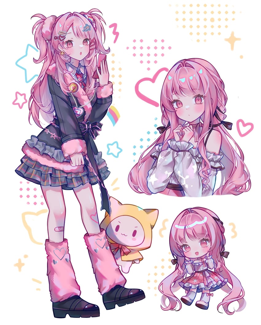 nikki, momo, perfect start, and rosie sweetheart (nikki and 1 more) drawn by emiroll_art