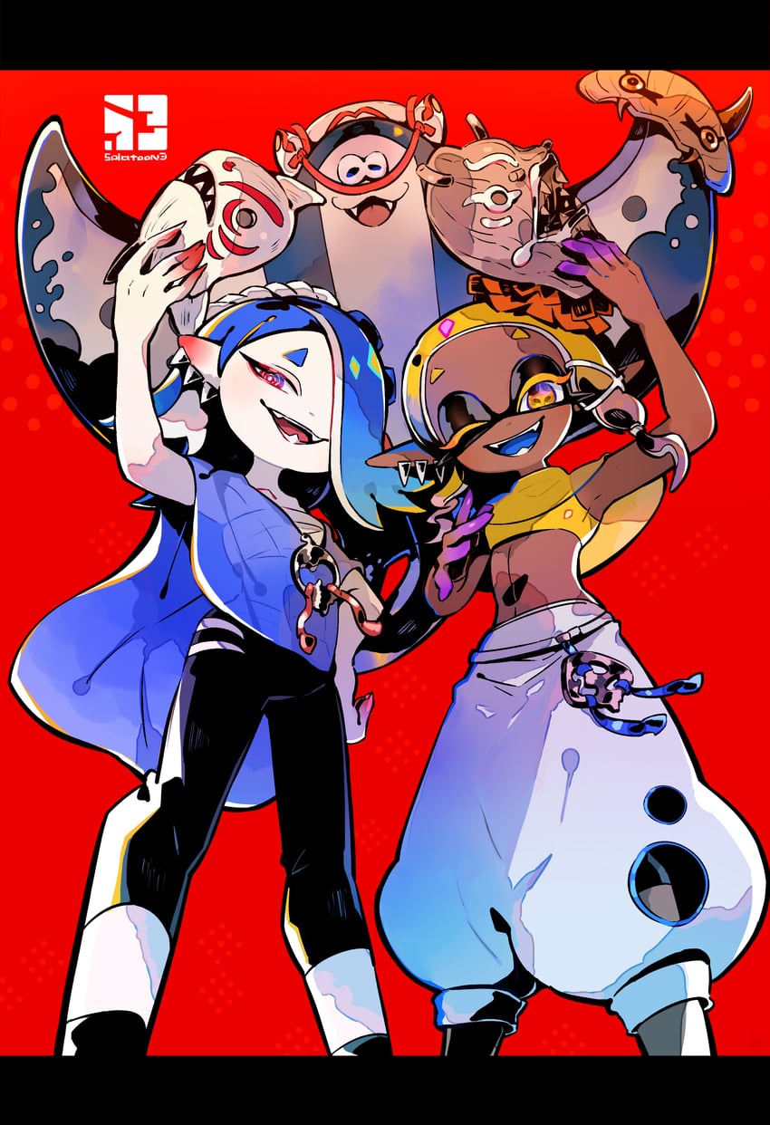 shiver, frye, and big man (splatoon and 1 more) drawn by keijou_(cave)