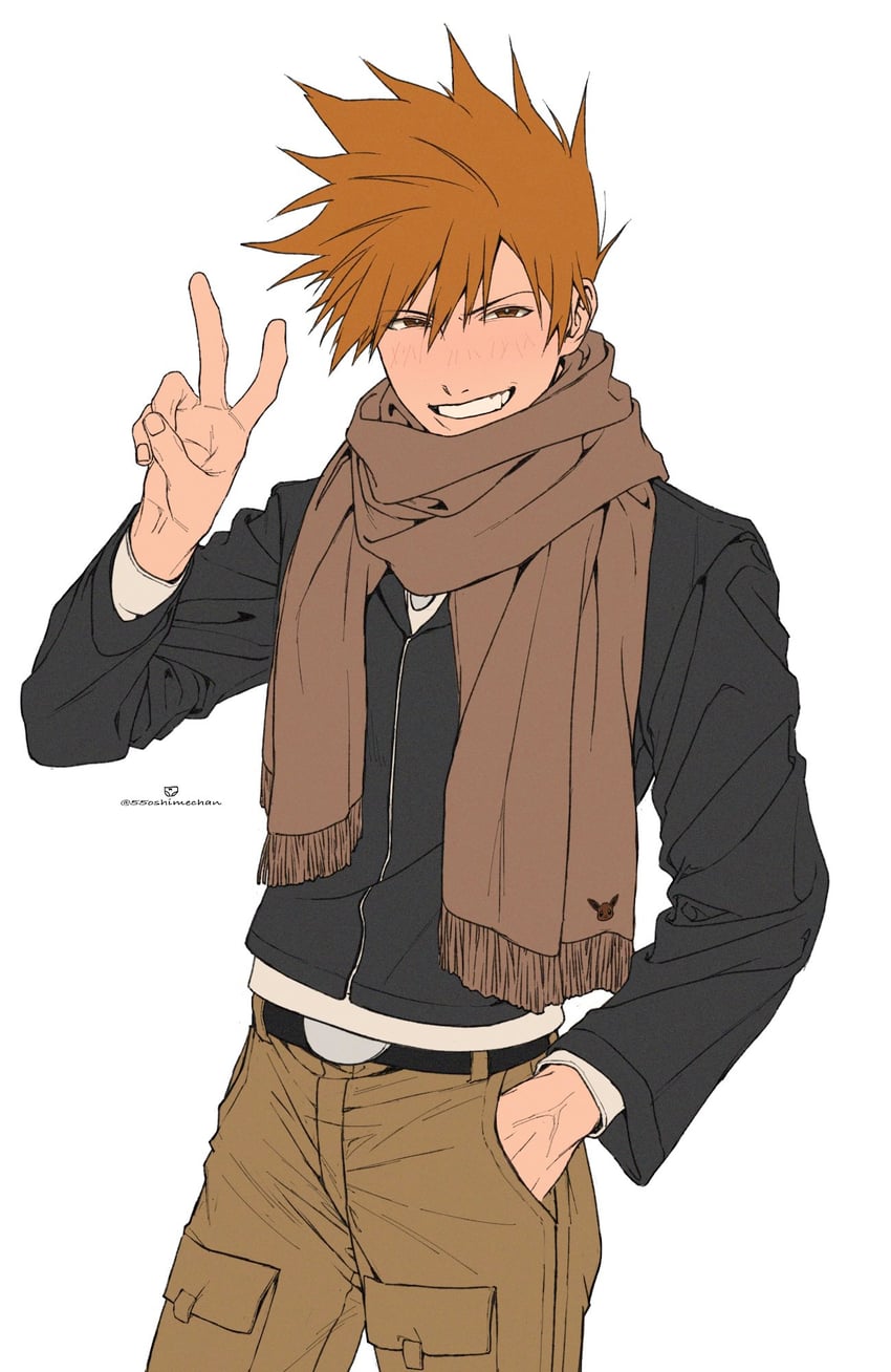 blue oak (pokemon and 1 more) drawn by 55oshimechan