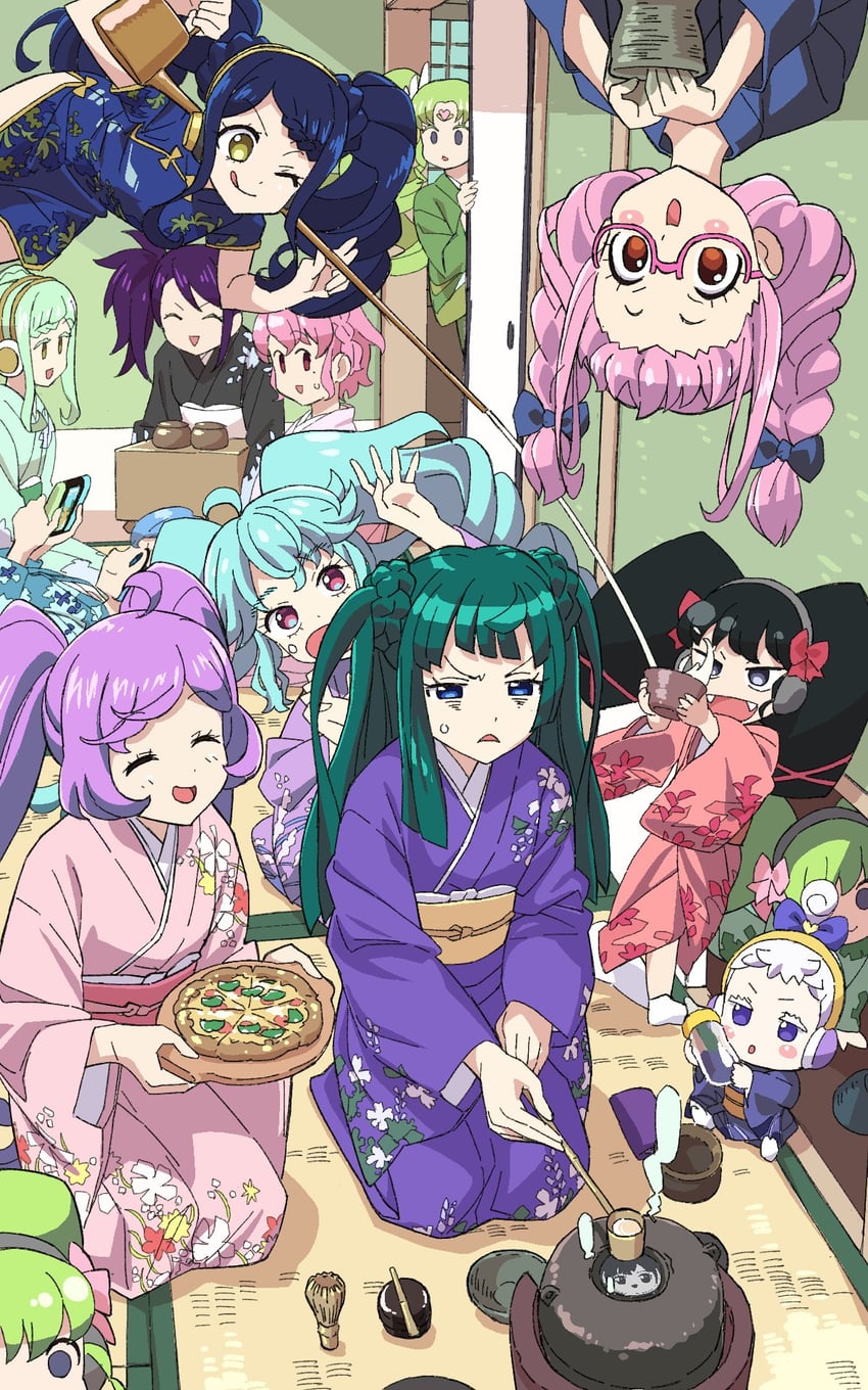 manaka laala, reona west, dorothy west, falulu, toudou shion, and 8 more (pretty series and 2 more) drawn by masunikuru