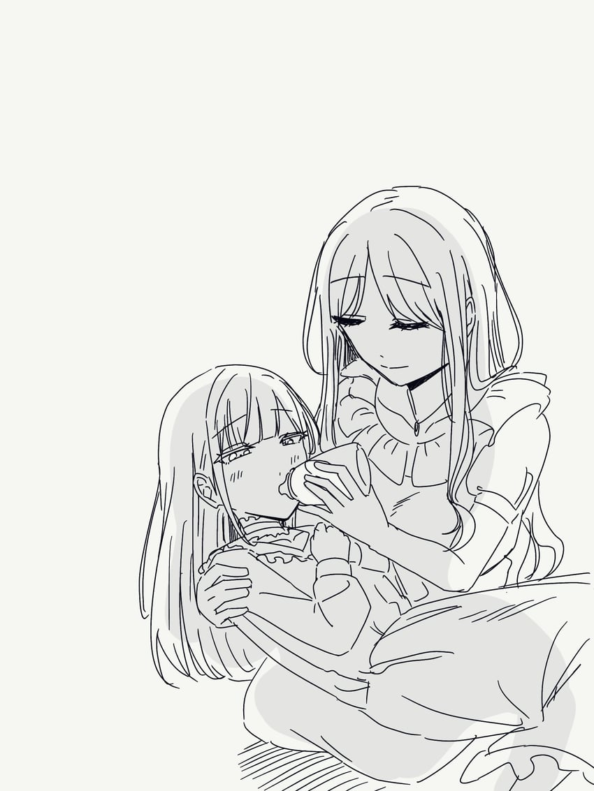 nagasaki soyo, wakaba mutsumi, and mortis (bang dream! and 1 more) drawn by nagomu_7_56