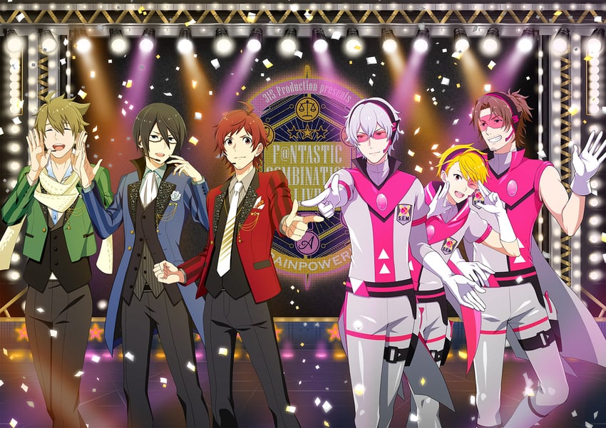 tendo teru, maita rui, kashiwagi tsubasa, sakuraba kaoru, yamashita jiro, and 1 more (idolmaster and 1 more)