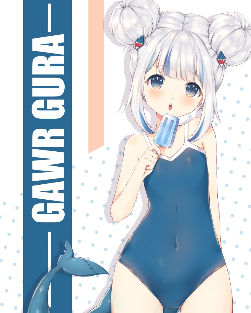 gawr gura (hololive and 1 more) drawn by athera_asyra