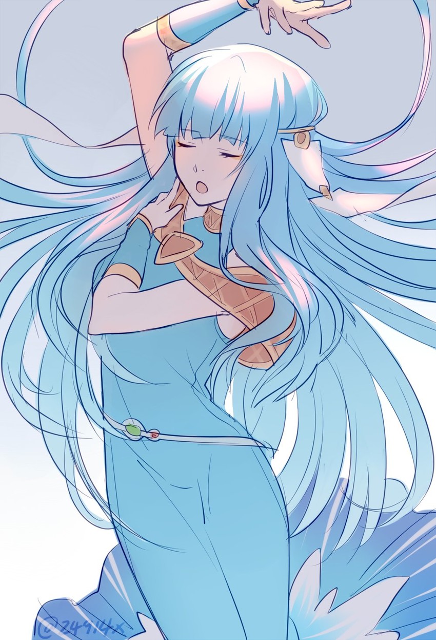 ninian (fire emblem and 2 more) drawn by xin_(24914)